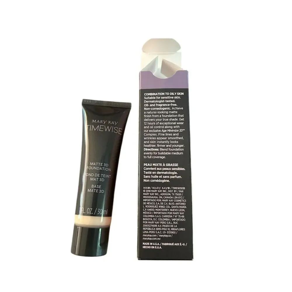 Mary Kay TimeWise Matte 3D Foundation Ivory C 100 Full Coverage 1oz 099957 C100